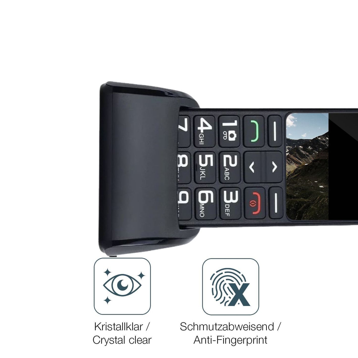 4x Schutzfolie klar für Artfone CS182 Display-Schu (4)