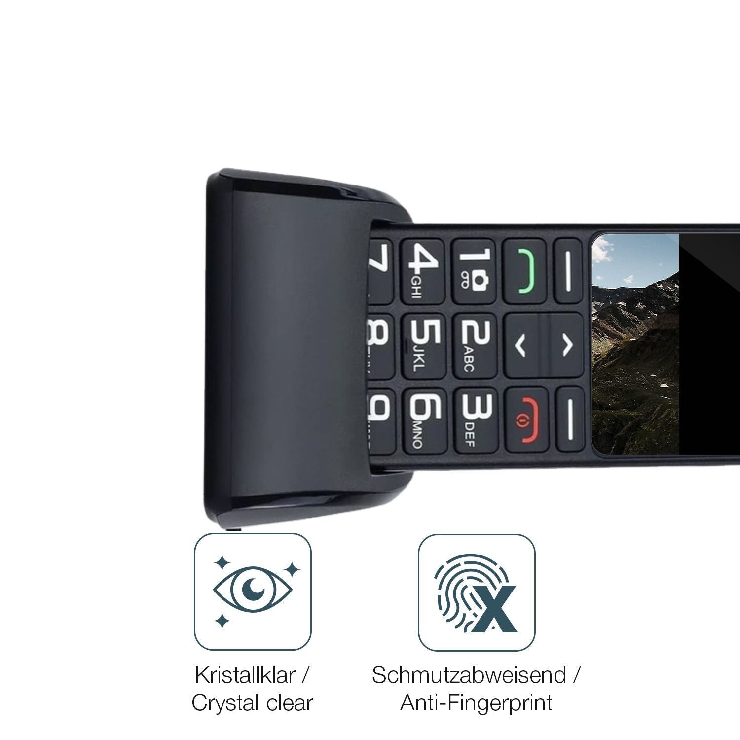 4x Schutzfolie klar für Artfone CS182 Display-Schu (4)