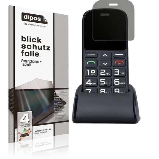 Blickschutzfolie für Artfone CS182 matt Schutzfoli (1)