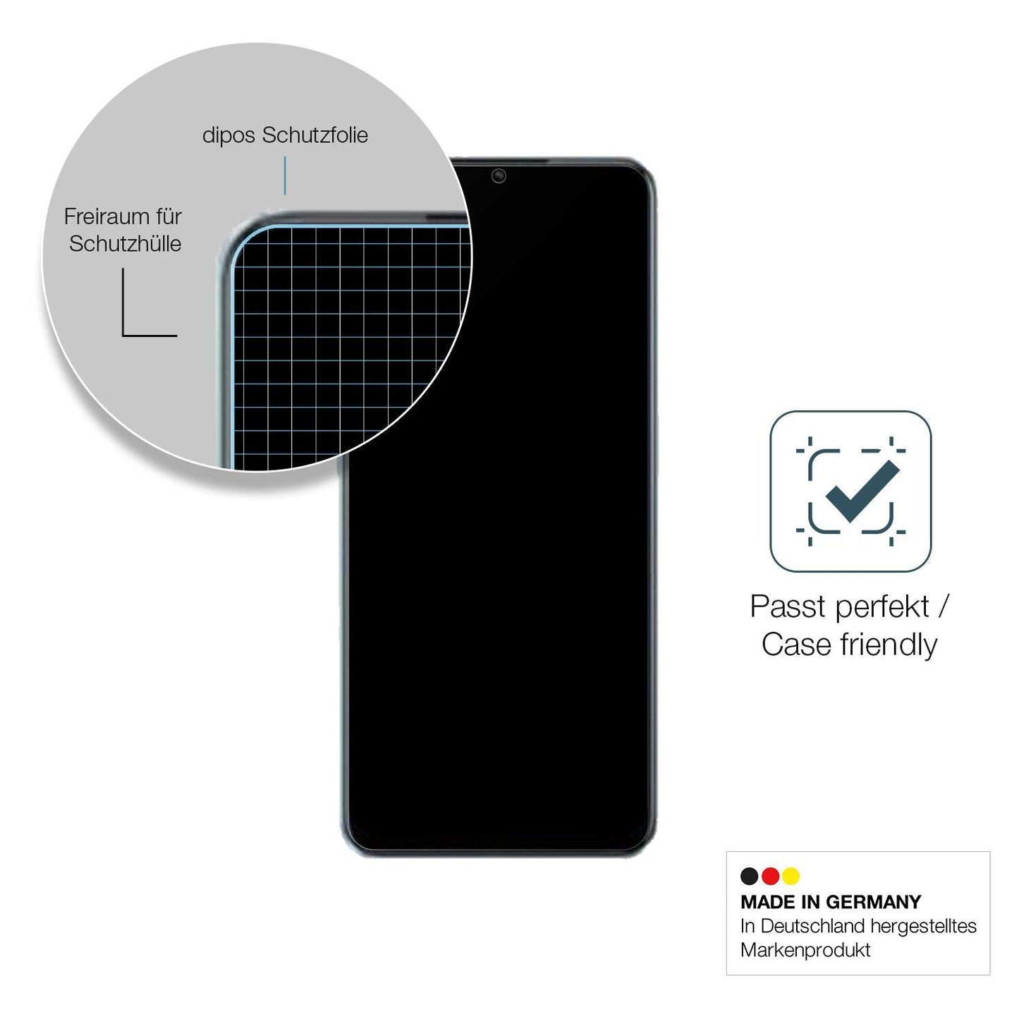 2x 9H Schutzfolie matt für OPPO A58x Panzerfolie (6)