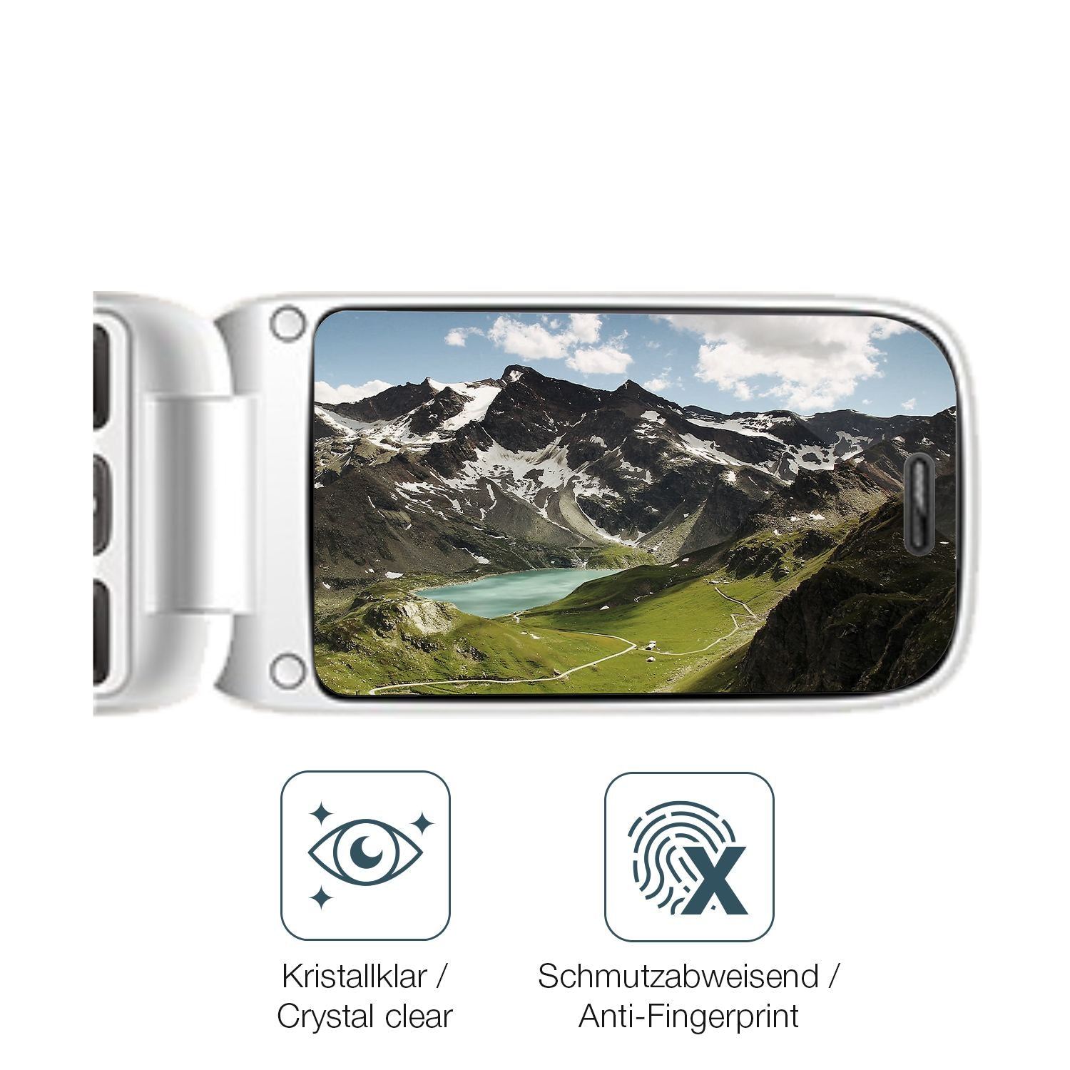 2x 9H Schutzfolie für TRUE S70 Seniorenhandy Panze (5)