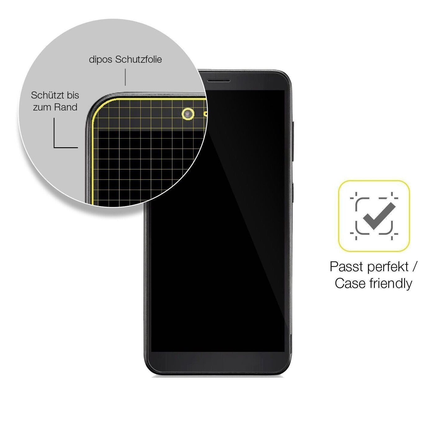 1x 3D Full Cover Schutzfolie für Multilaser F Pro  (6)