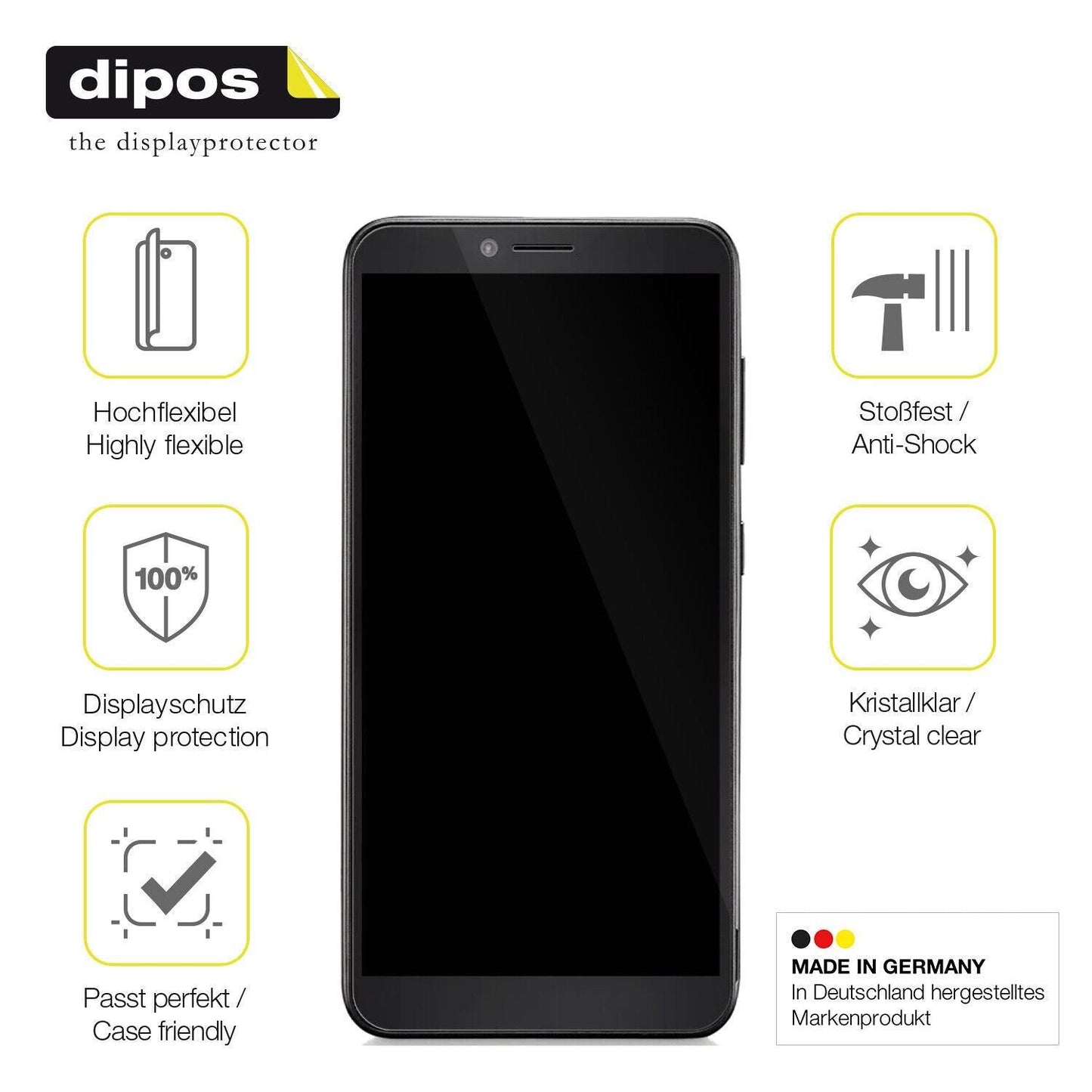 1x 3D Full Cover Schutzfolie für Multilaser F Pro  (7)