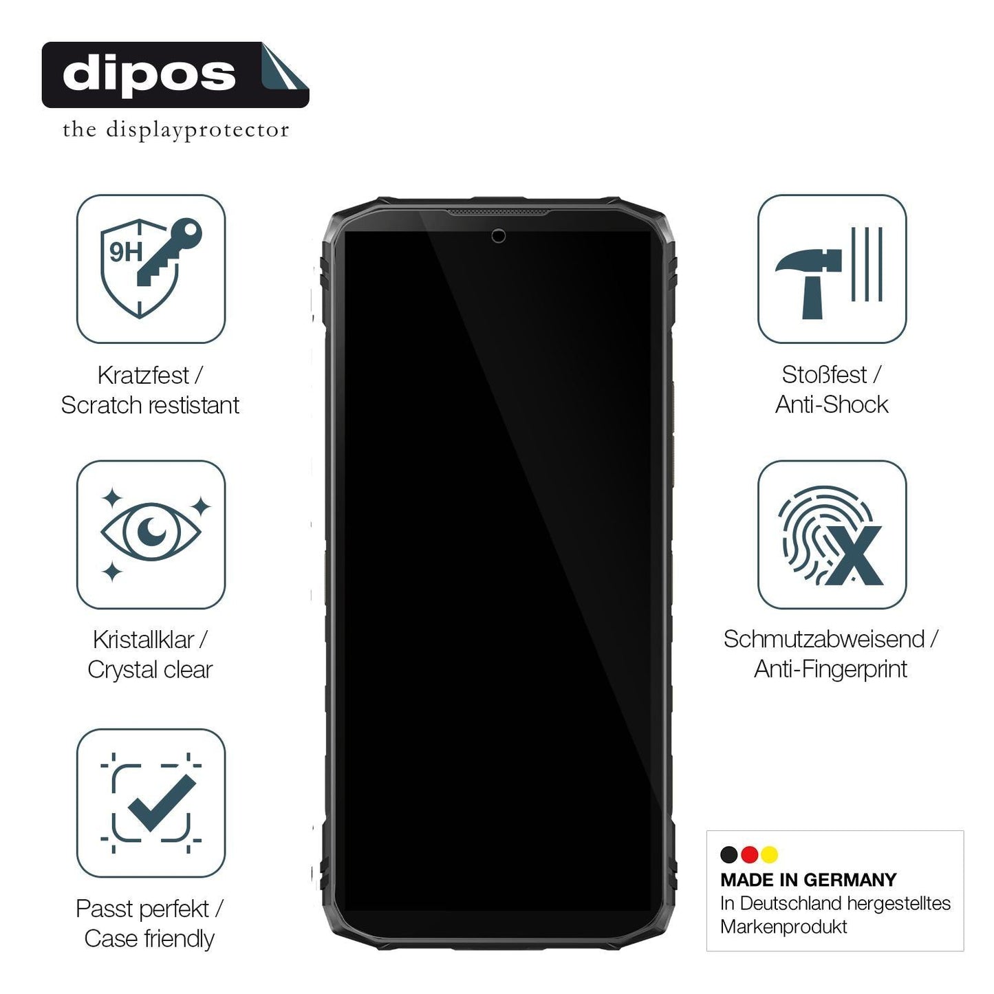 2x 9H Schutzfolie für Doogee Blade 10 Outdoor Panz (7)