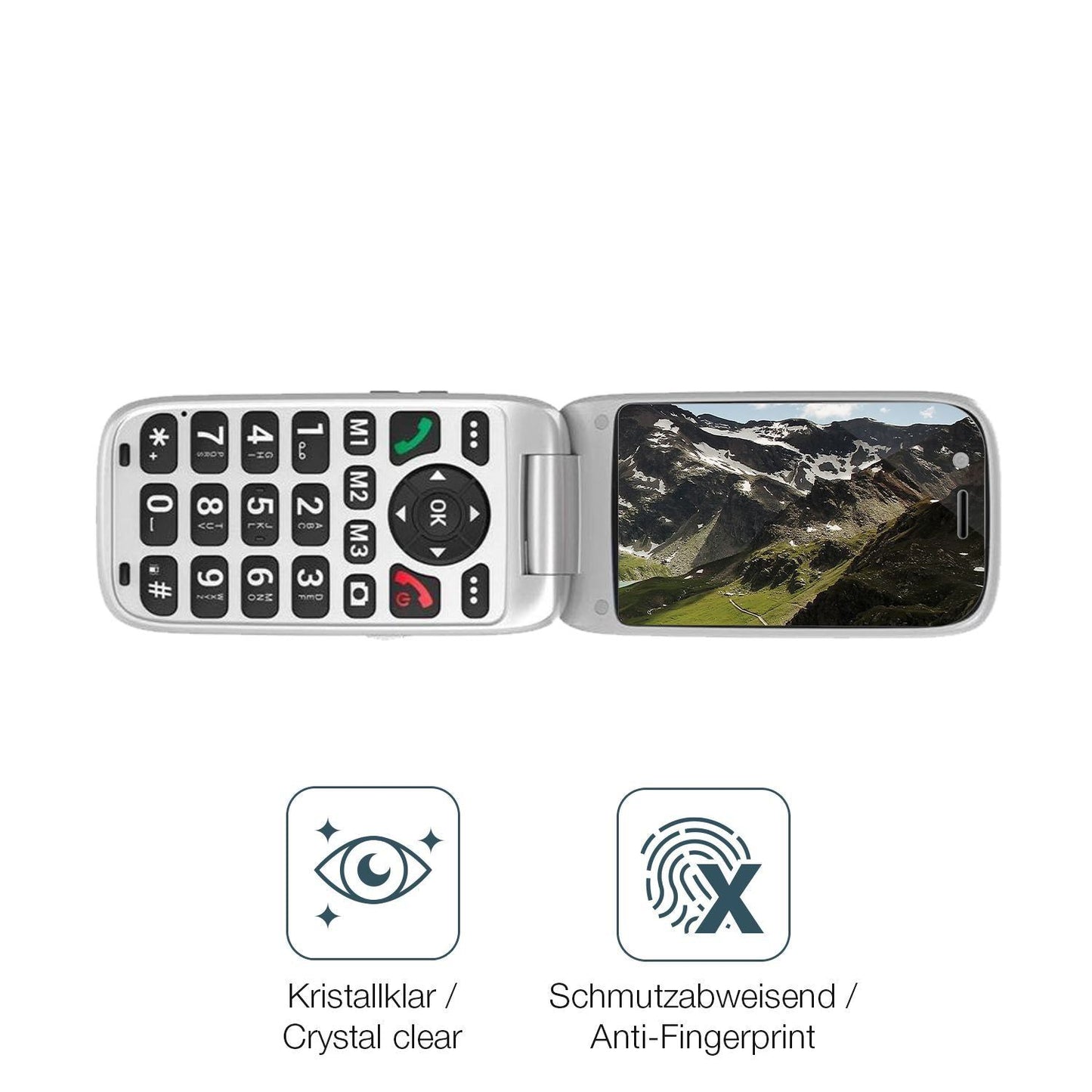 4x Schutzfolie klar für SPC Polaris 4G Display-Sch (4)
