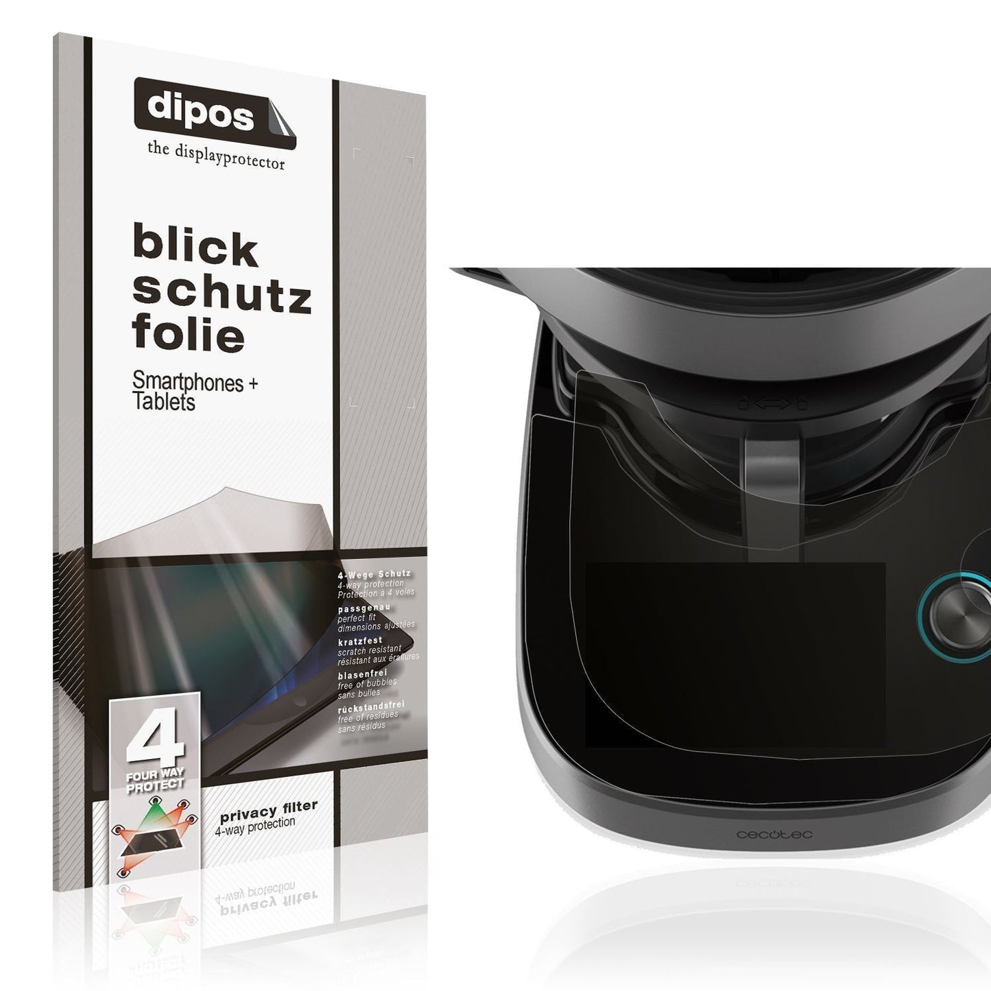 Blickschutzfolie für Cecotec Mambo Victory Xl matt (1)
