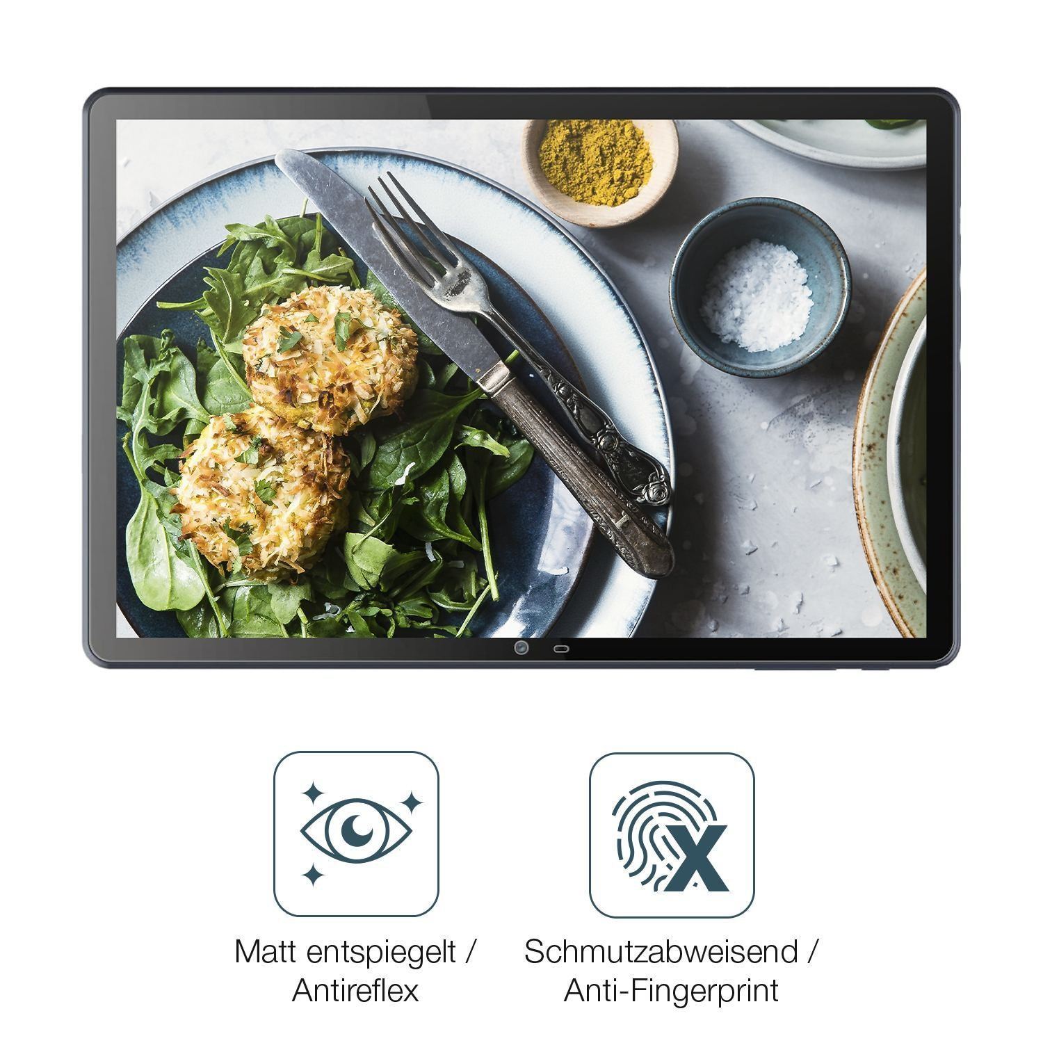 2x Schutzfolie matt für Vale V10E-LTE Display-Schu (4)