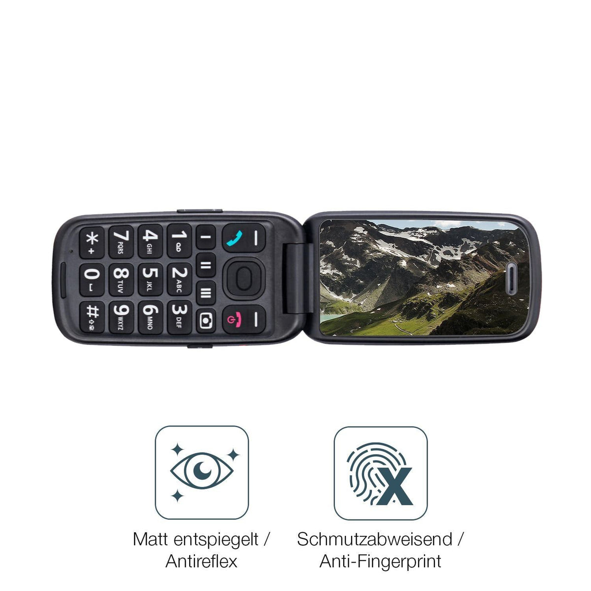 4x Schutzfolie matt für Panasonic KX-TU550EXC Disp (4)