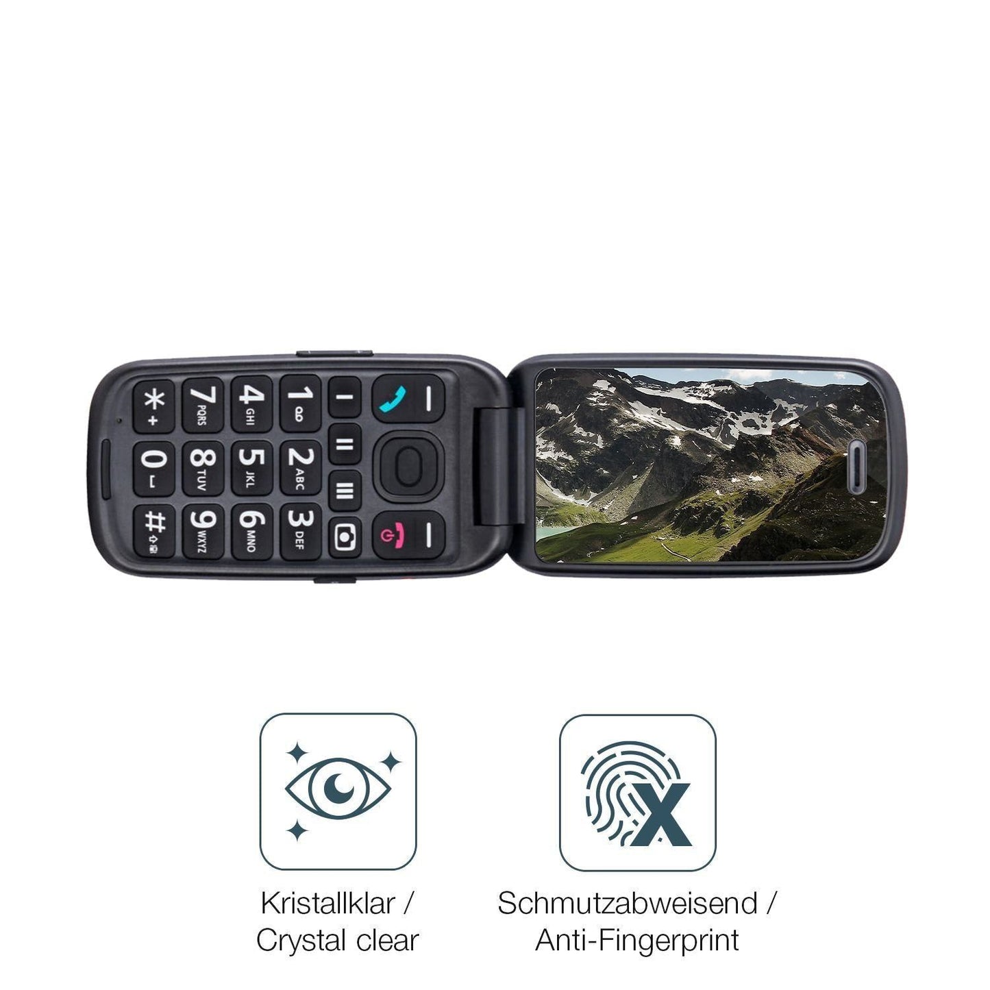 4x Schutzfolie klar für Panasonic KX-TU446EXC Seni (4)