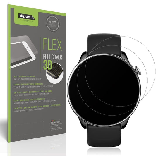 2x Full Cover Schutzfolie matt für Amazfit GTR min (1)