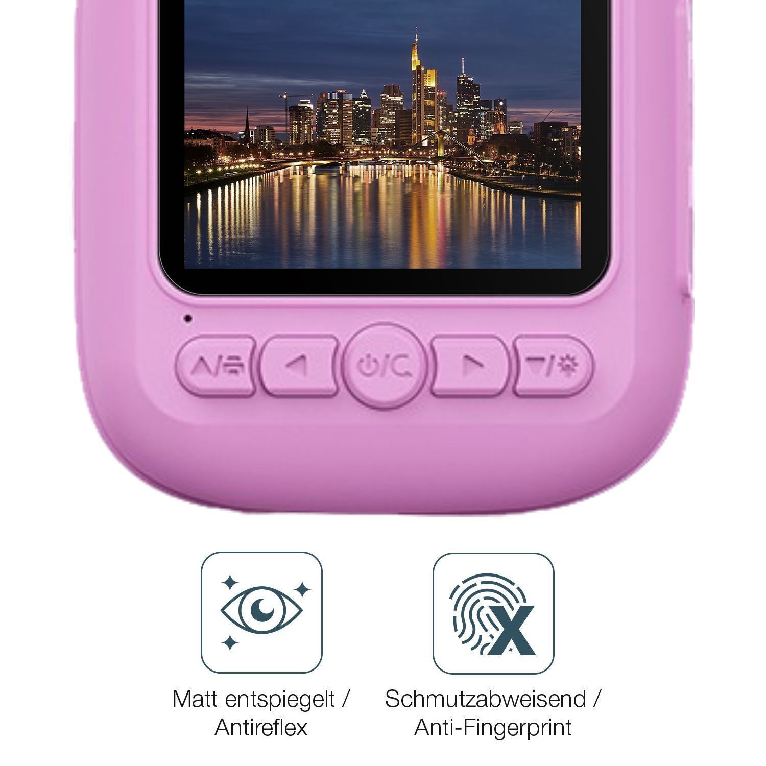 4x Schutzfolie matt für CAMCLID ET-6 Kinder Kamera (4)
