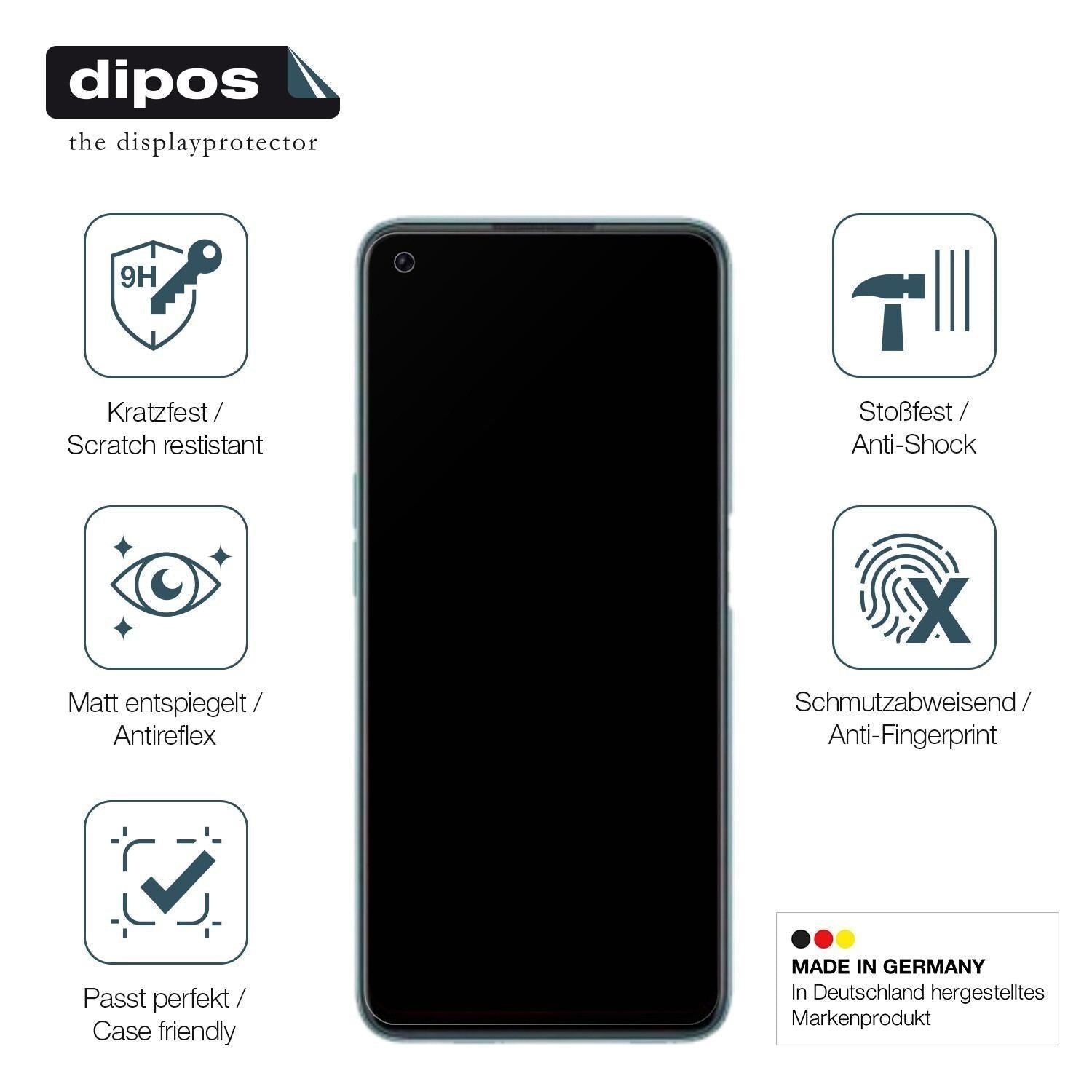 2x 9H Schutzfolie matt für OPPO A96 Global Panzerf (7)