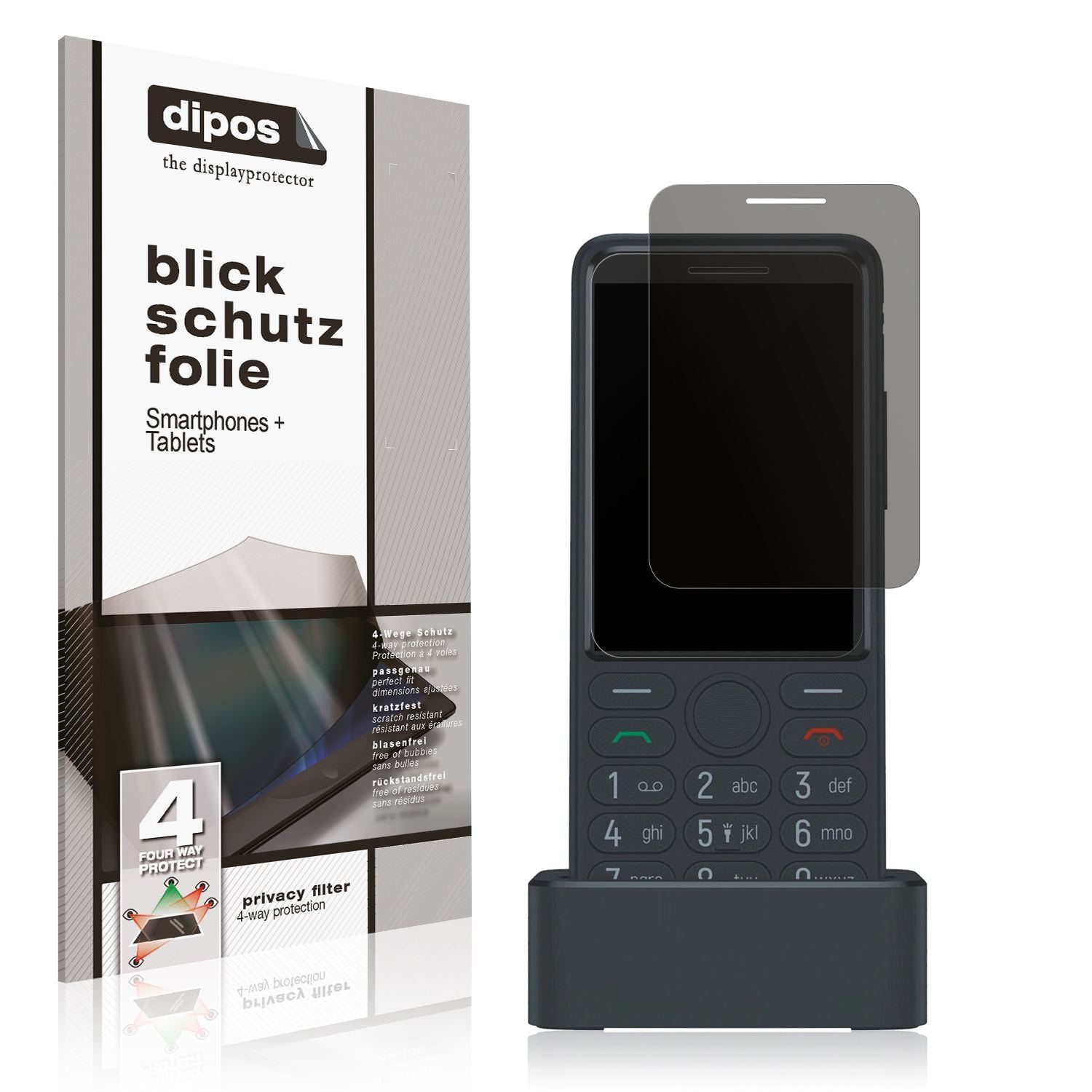 Blickschutzfolie für TCL OneTouch 4042s matt Schut (1)