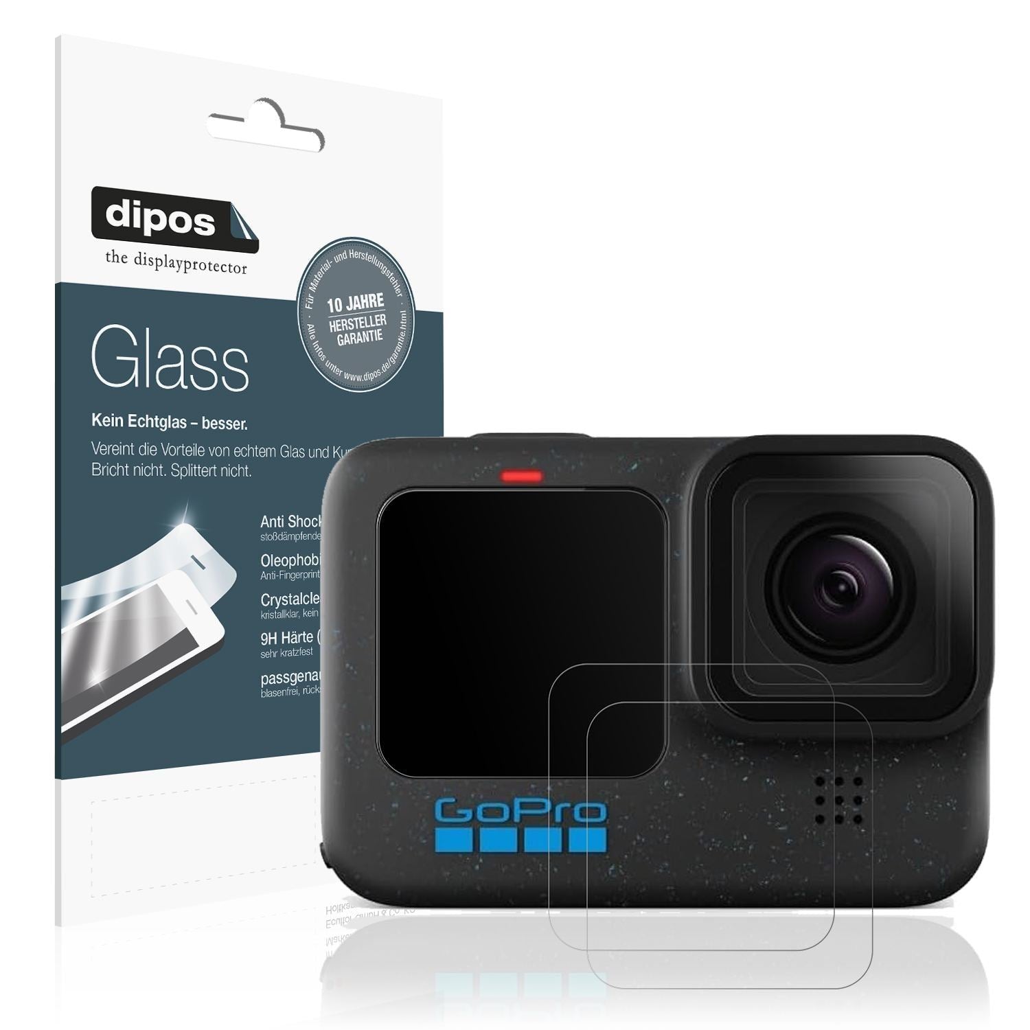 2x 9H Schutzfolie matt für GoPro Hero 12 Black Pan (1)