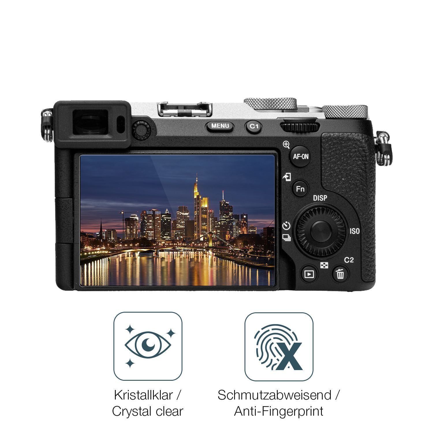 4x Schutzfolie klar für Sony Alpha 7C II (ILCE-7CM (4)