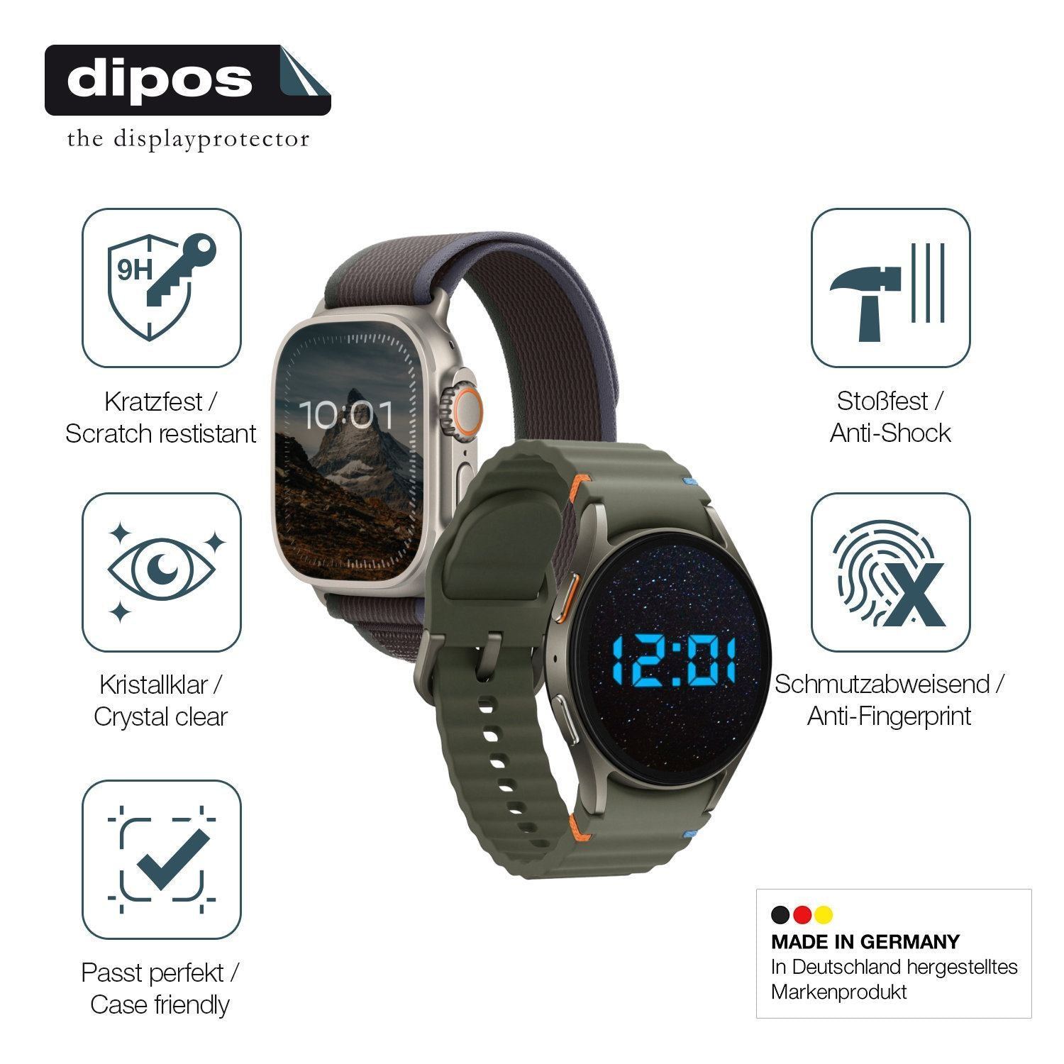 2x 9H Schutzfolie für Casio Baby-G BG-6903 Panzerf (5)