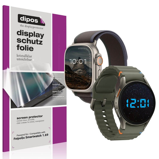 6x Schutzfolie klar für FeipuQu Smartwatch 1.69 Di (1)