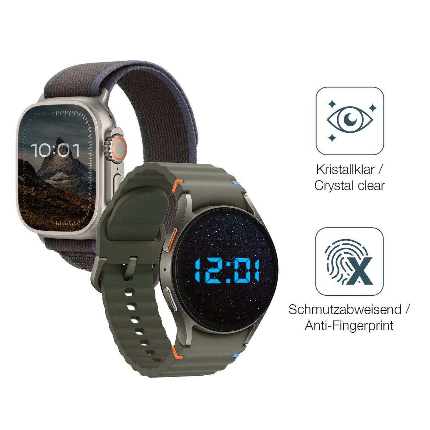 2x 9H Schutzfolie für Forever Kids Smartwatch Panz (4)