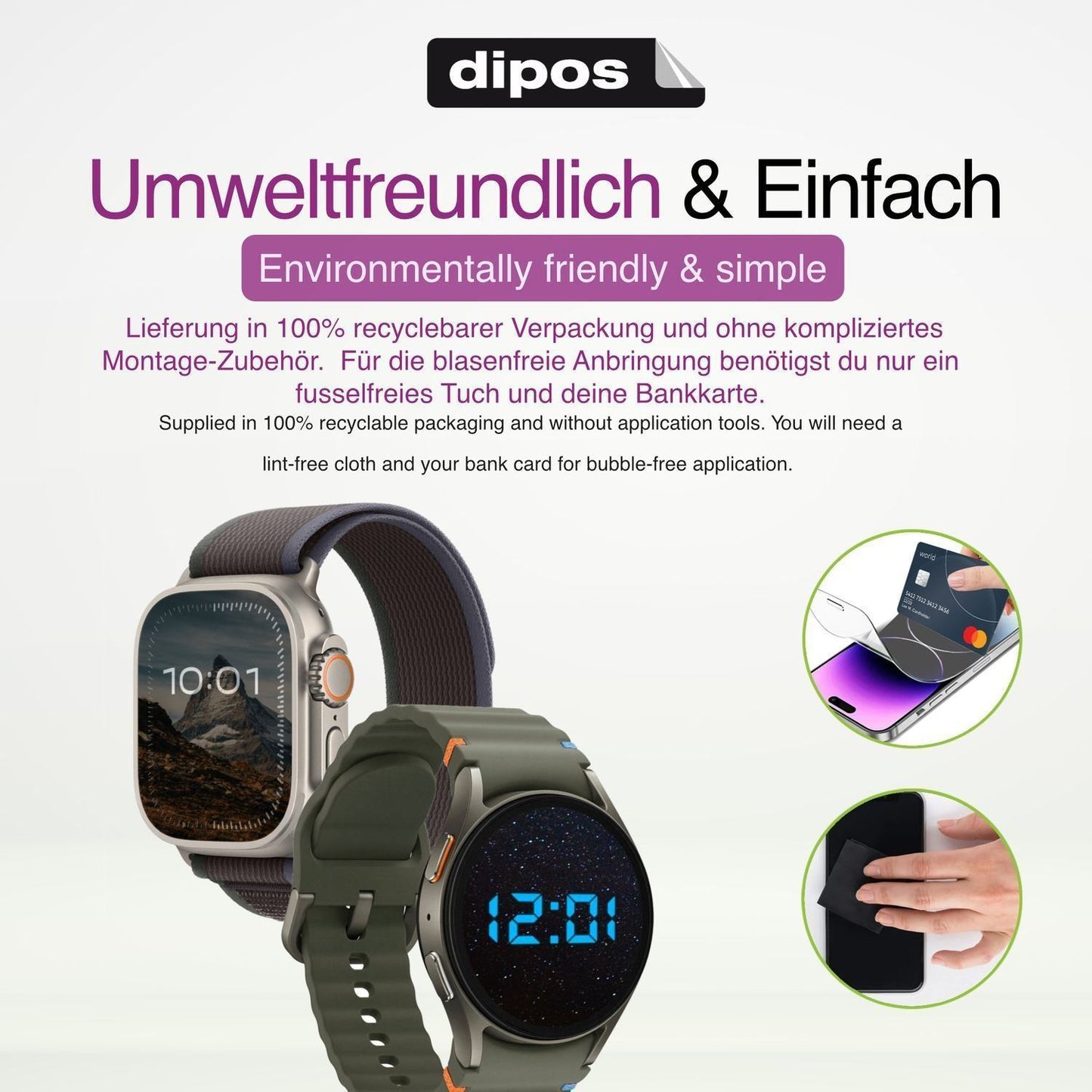 6x Schutzfolie klar für Kospet Tank S2 Display-Sch (4)