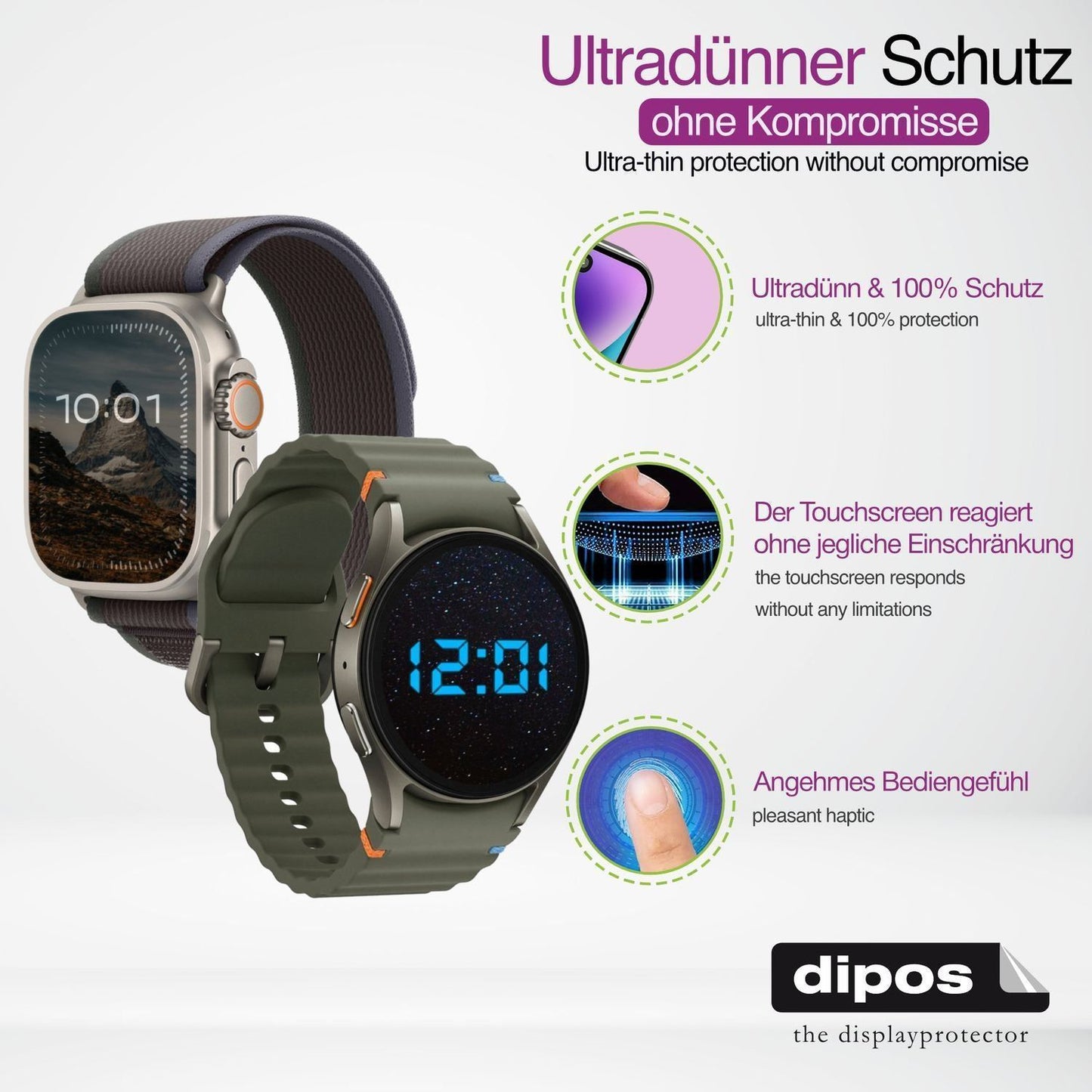 6x Schutzfolie klar für LIGE DF0468A-DE-ZRX Displa (3)