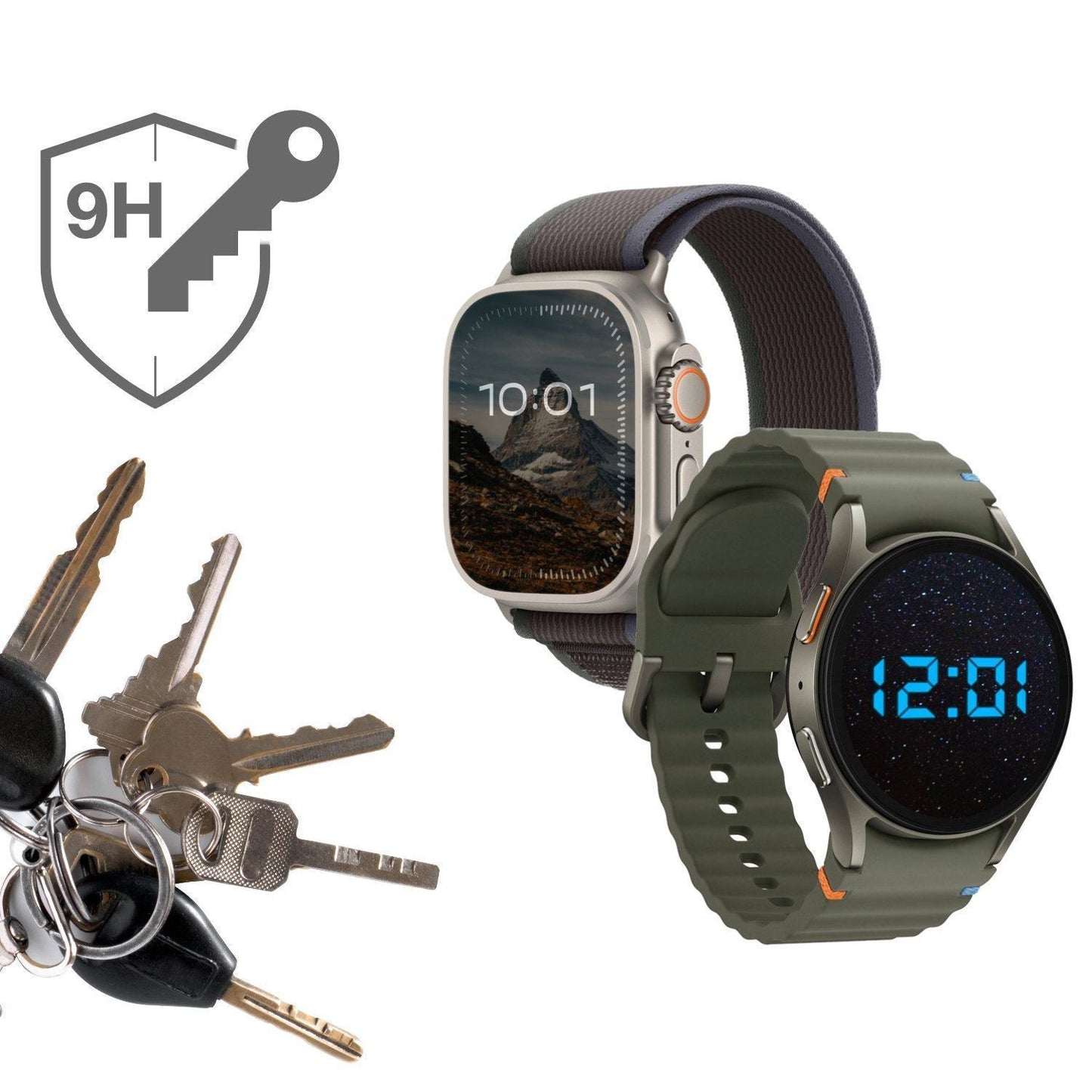 2x 9H Schutzfolie matt für Moweallarge Kids Smartw (3)