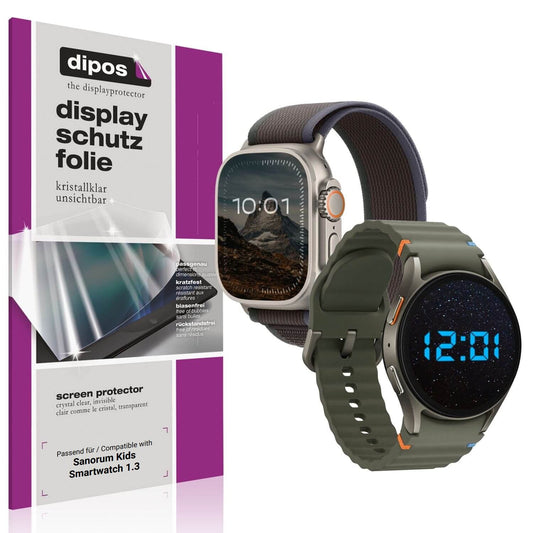 6x Schutzfolie klar für Sanorum Kids Smartwatch 1. (1)