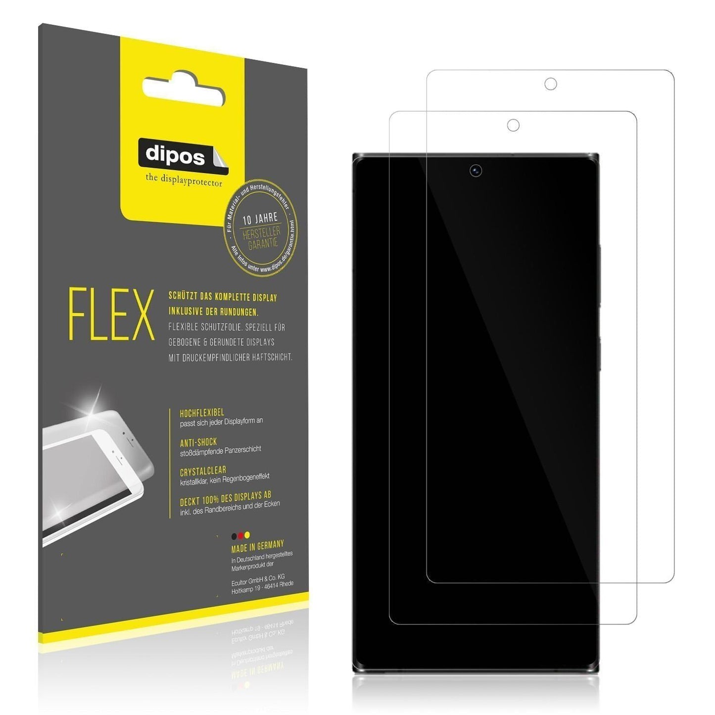 2x 3D Full Cover Schutzfolie für Samsung Galaxy S2 (1)