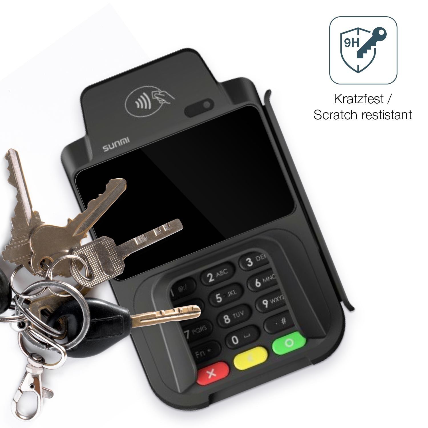 2x 9H Schutzfolie für sunmi P2 Smartpad Panzerfoli (3)