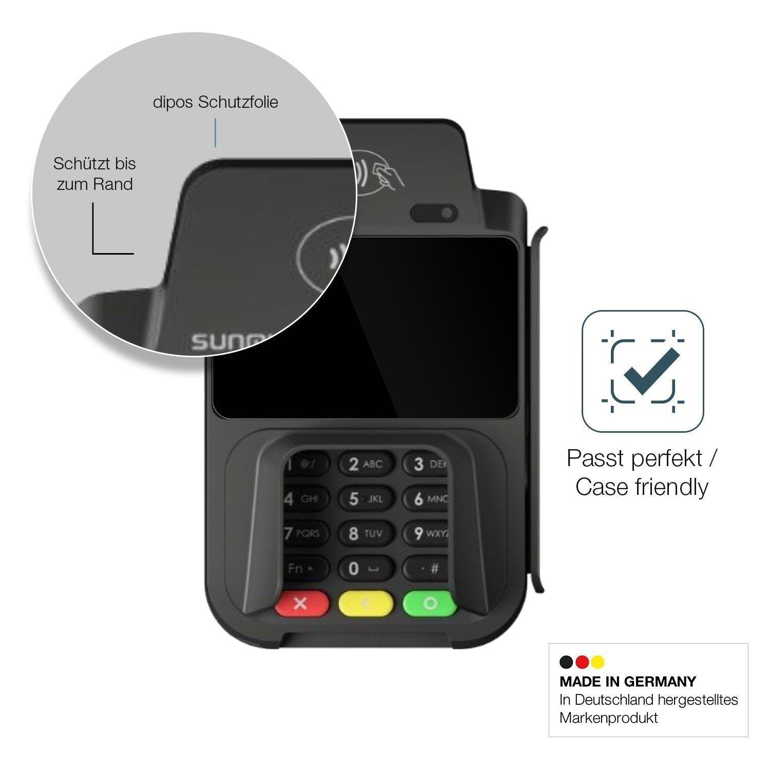 2x 9H Schutzfolie für sunmi P2 Smartpad Panzerfoli (6)