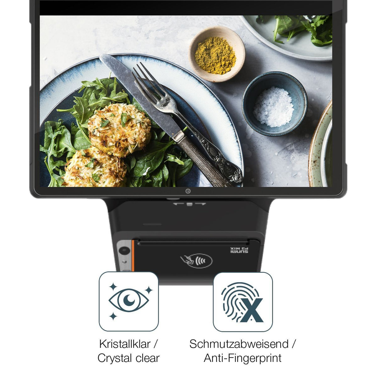 2x Schutzfolie klar für sunmi P3 Mix Display-Schut (4)