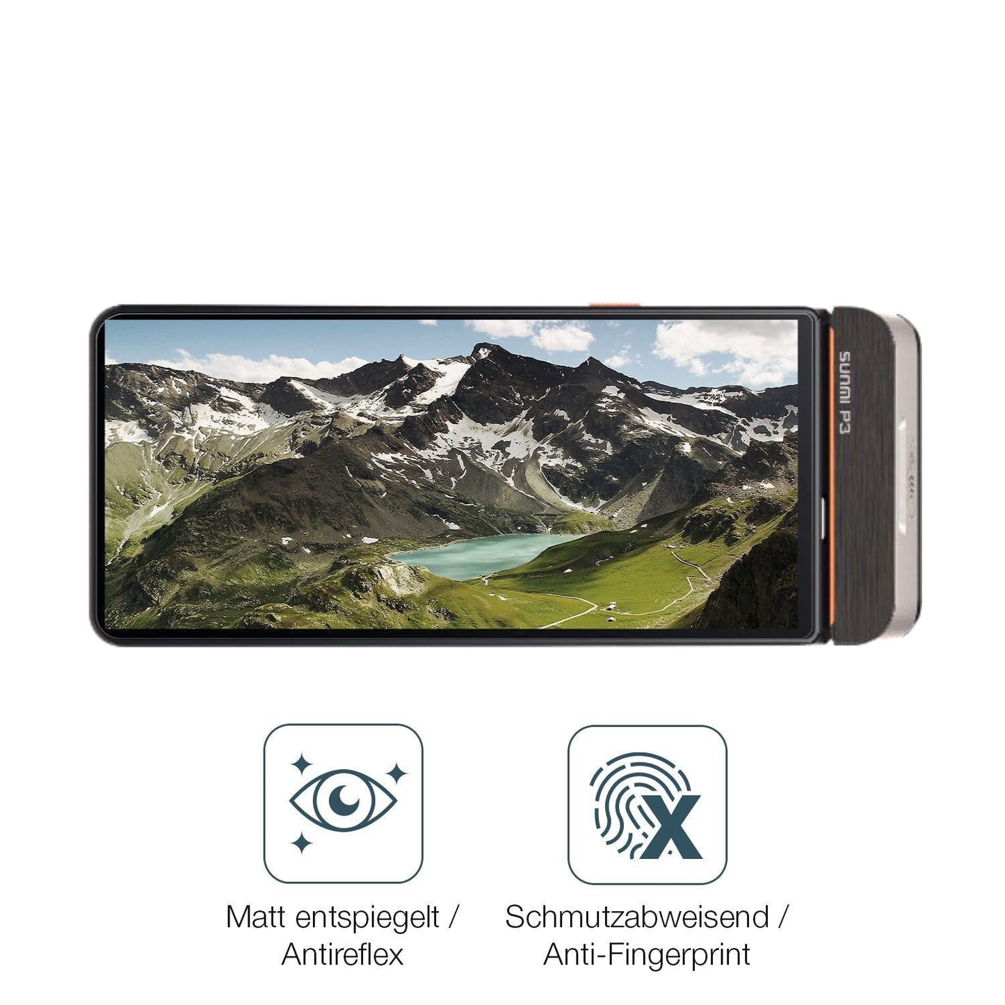 4x Schutzfolie matt für sunmi P3 Display-Schutzfol (4)