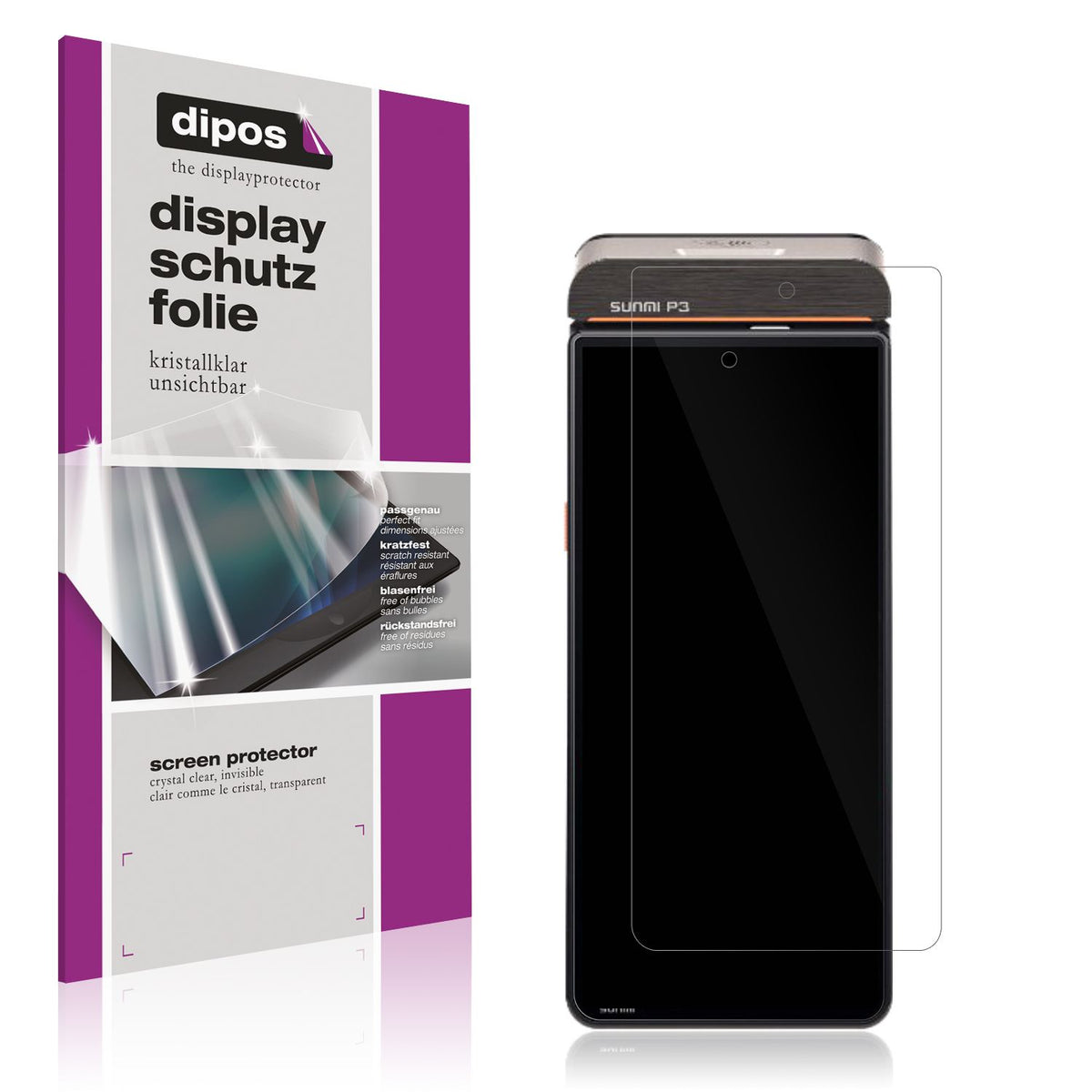 4x Schutzfolie klar für sunmi P3K Display-Schutzfo (1)