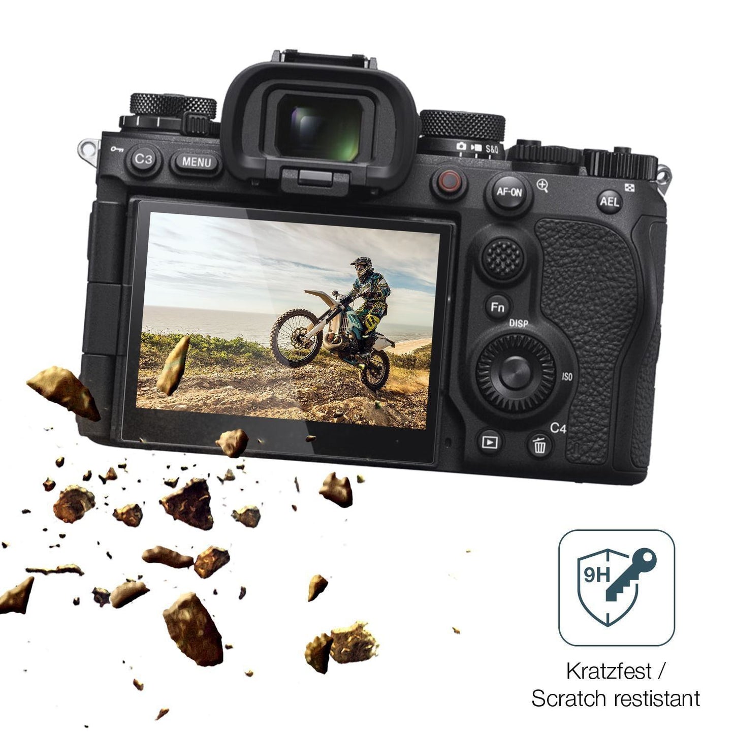 2x 9H Schutzfolie für Sony Alpha 9 III Panzerfolie (3)