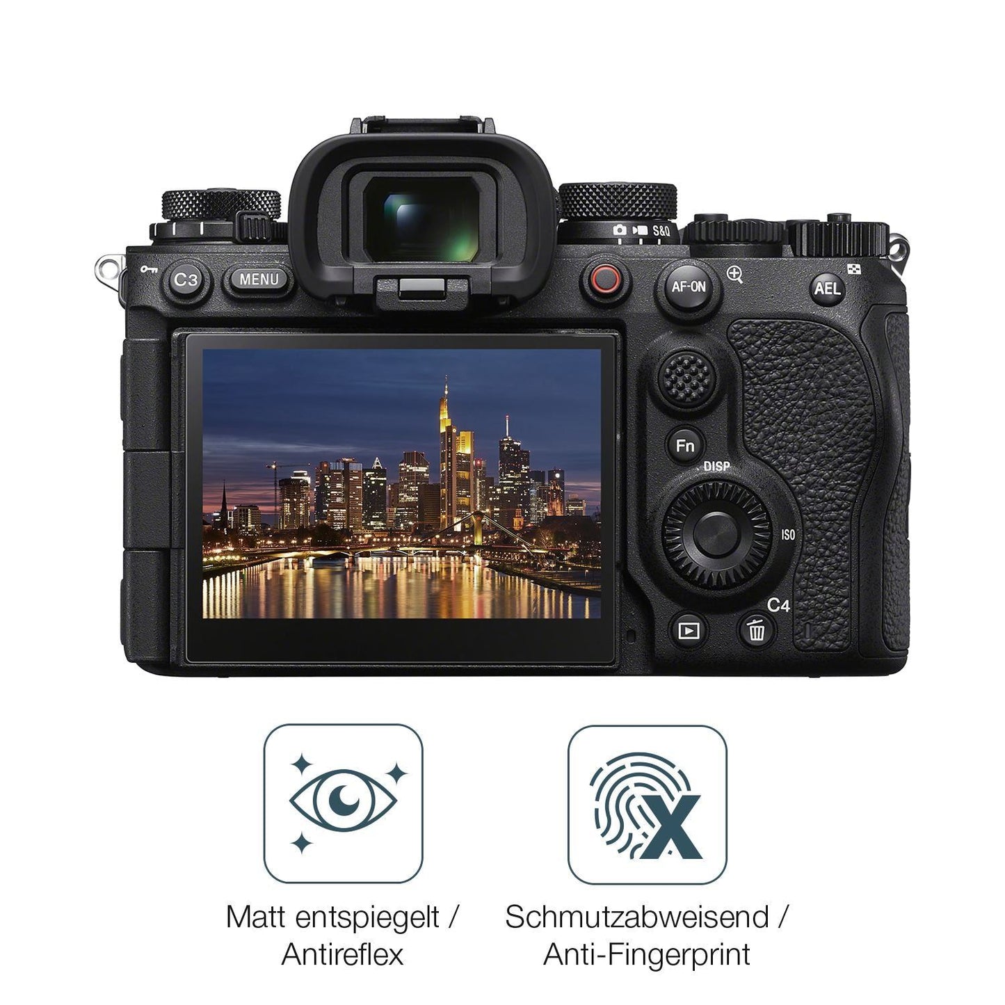 4x Schutzfolie matt für Sony Alpha 1 II Display-Sc (4)