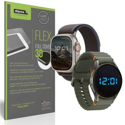 2x Full Cover Schutzfolie matt für Kumi KU7 (1)