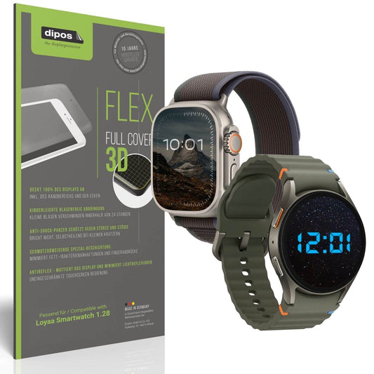 2x Full Cover Schutzfolie matt für Loyaa Smartwatc (1)