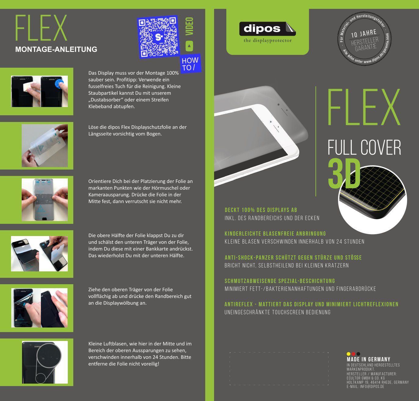 2x Full Cover Schutzfolie matt für Ruxingx G37 1.3 (6)