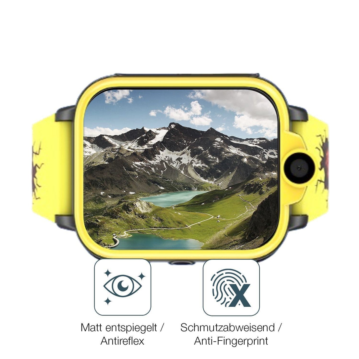 6x Schutzfolie matt für Iowodo XT23-BK Smartwatch  (4)