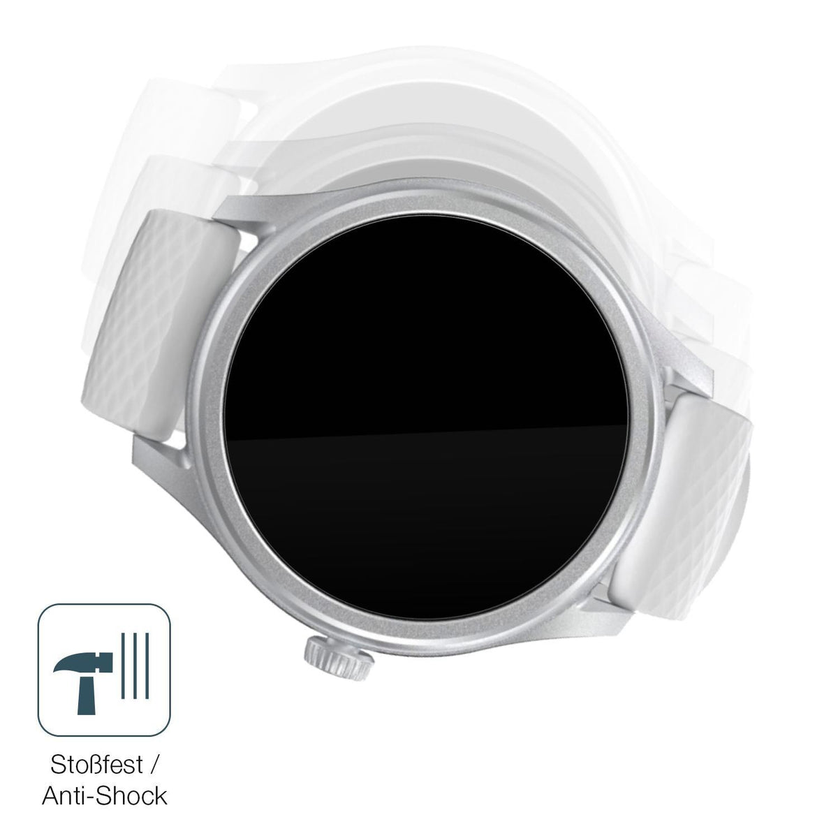 2x 9H Schutzfolie für Hama 5010 Smartwatch Panzerf (4)