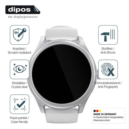 2x 9H Schutzfolie für Hama 5010 Smartwatch Panzerf (7)