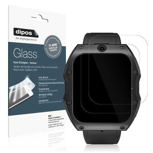 2x 9H Schutzfolie für Rogbid Model X Smartwatch Pa (1)