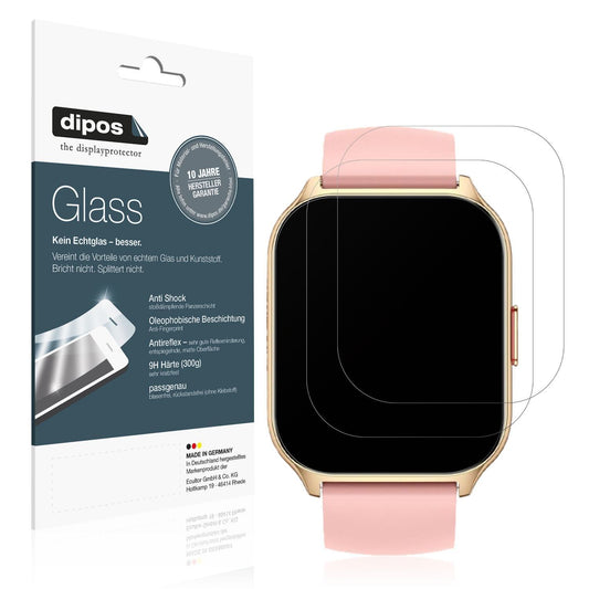 2x 9H Schutzfolie matt für ZOSKVEE P95 Smartwatch  (1)