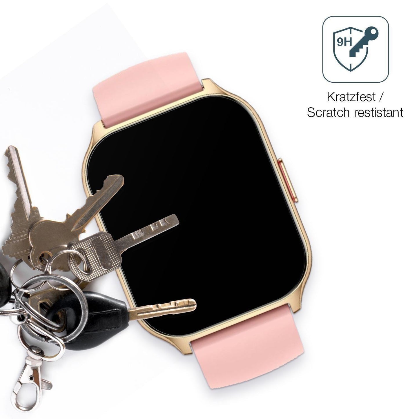 2x 9H Schutzfolie matt für ZOSKVEE P95 Smartwatch  (3)