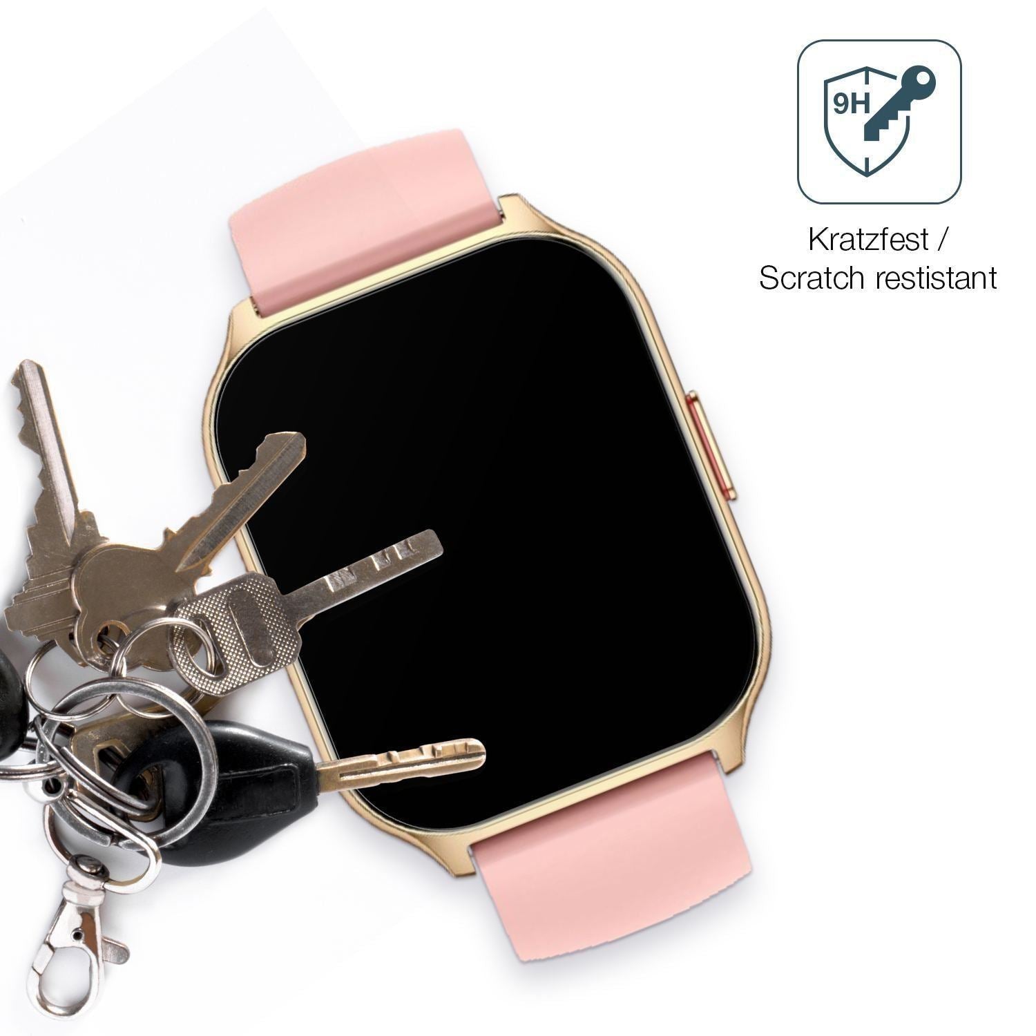 2x 9H Schutzfolie matt für ZOSKVEE P95 Smartwatch  (3)