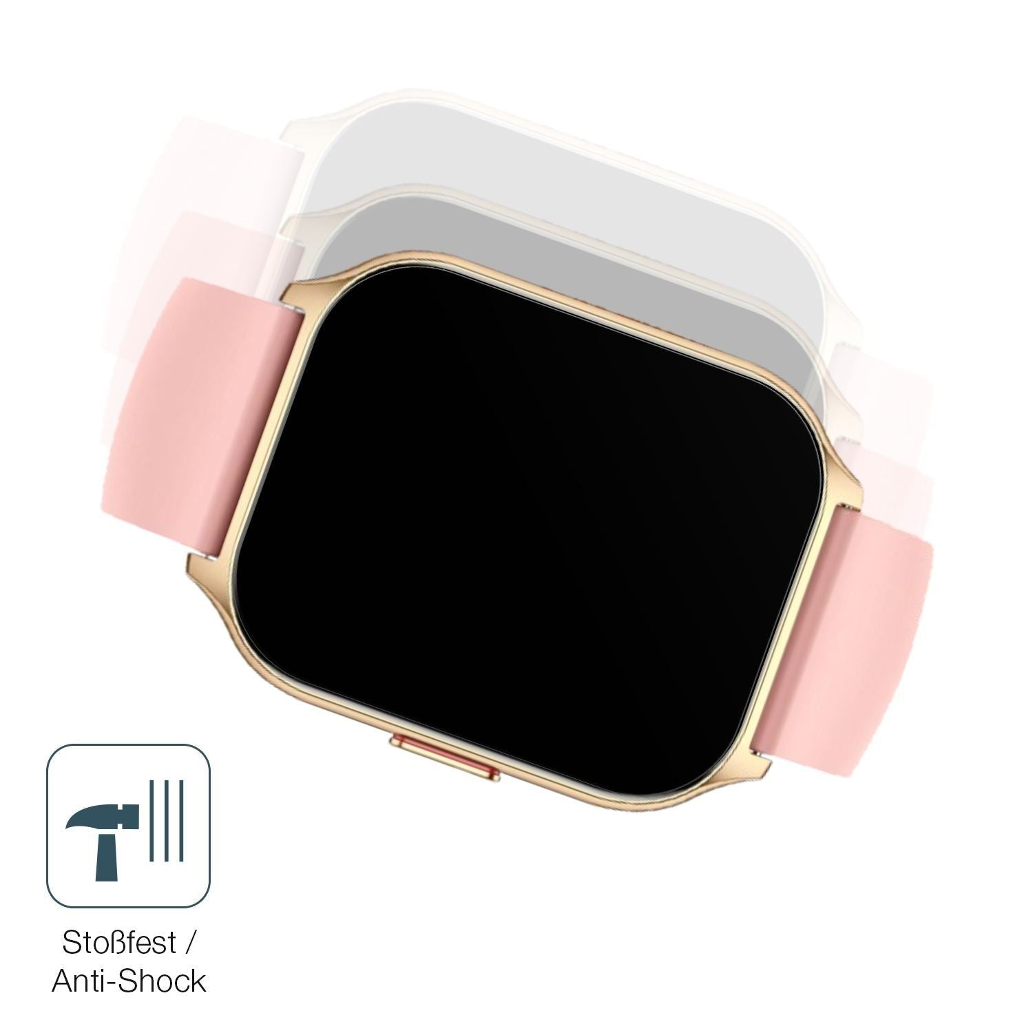 2x 9H Schutzfolie matt für ZOSKVEE P95 Smartwatch  (4)