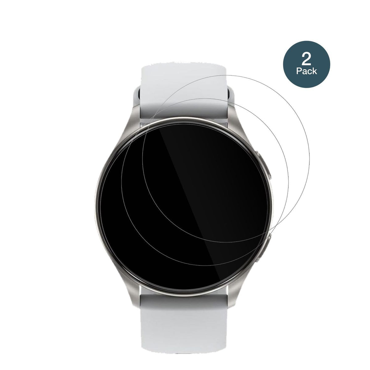 2x 9H Schutzfolie für Baolubao W60 Smartwatch Panz (2)