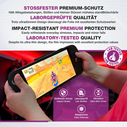 2x Schutzfolie klar für Nintendo Switch 2 2025 Dis (4)