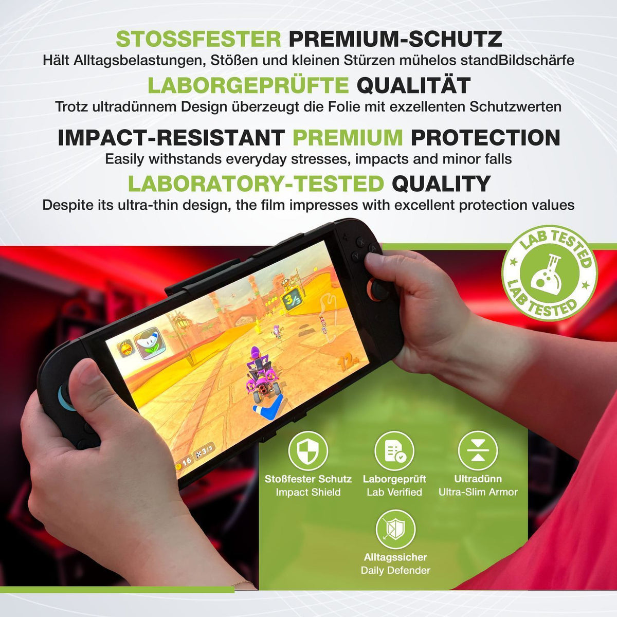 2x Schutzfolie matt für Nintendo Switch 2 2025 Dis (4)
