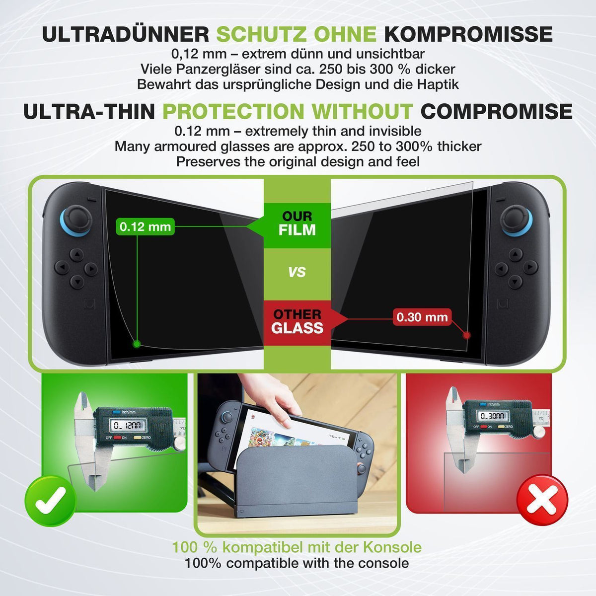 2x Schutzfolie matt für Nintendo Switch 2 2025 Dis (6)