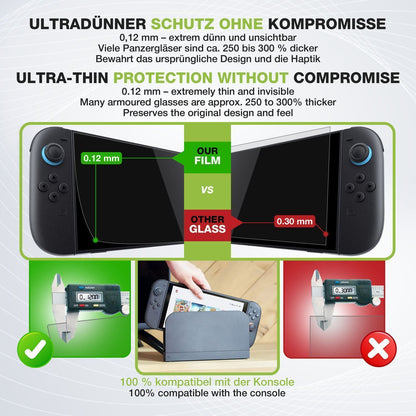 2x Schutzfolie matt für Nintendo Switch 2 2025 Dis (6)